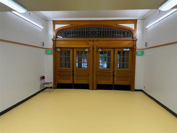 Renovated historic entry 